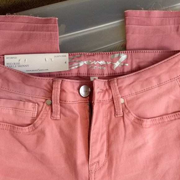 Seven7 mid rise Ankle skinny jeans release hem - Picture 3 of 7